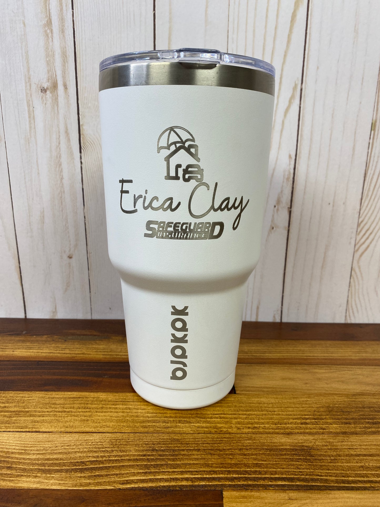 Custom Laser Engraved Tumbler - Mint/Light Green 30oz