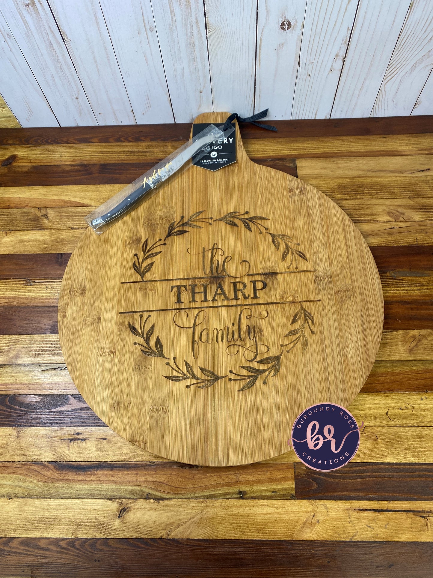 Custom Round Bamboo Board