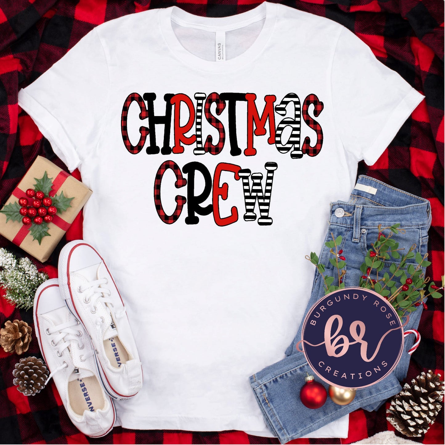 All Booked for Christmas, graphic tee