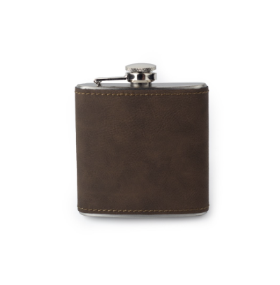 6oz Faux Leather Flask