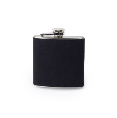 6oz Faux Leather Flask