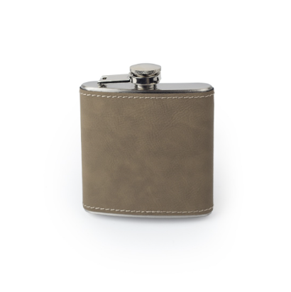 6oz Faux Leather Flask