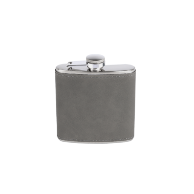 6oz Faux Leather Flask
