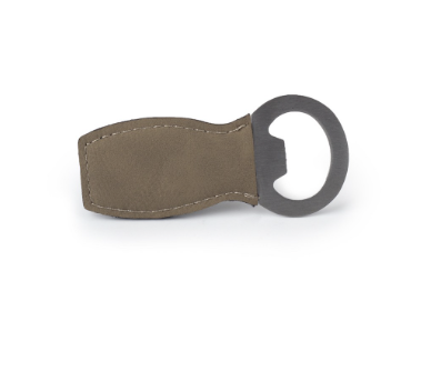 Faux Leather Metal Bottle Opener