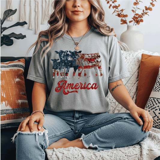 America Flag Cattle