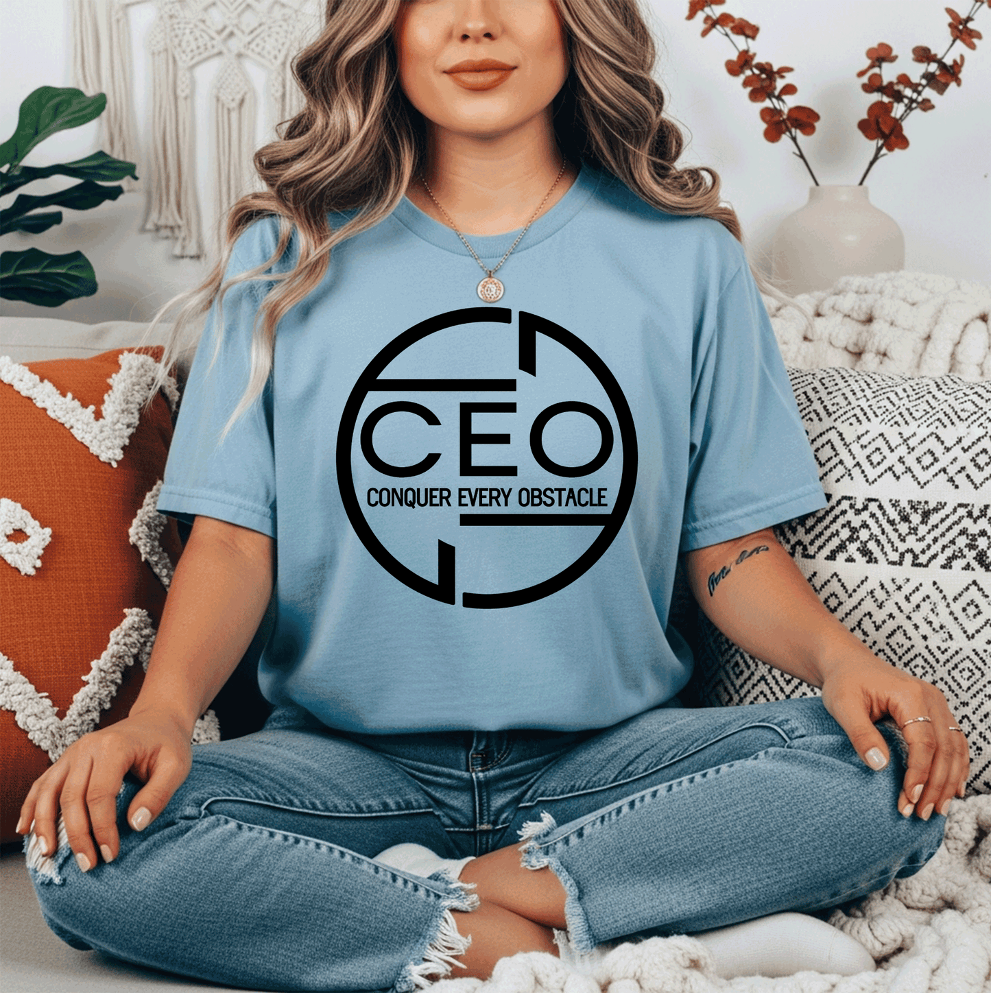 CEO Conquer Every Obstacle - Black design
