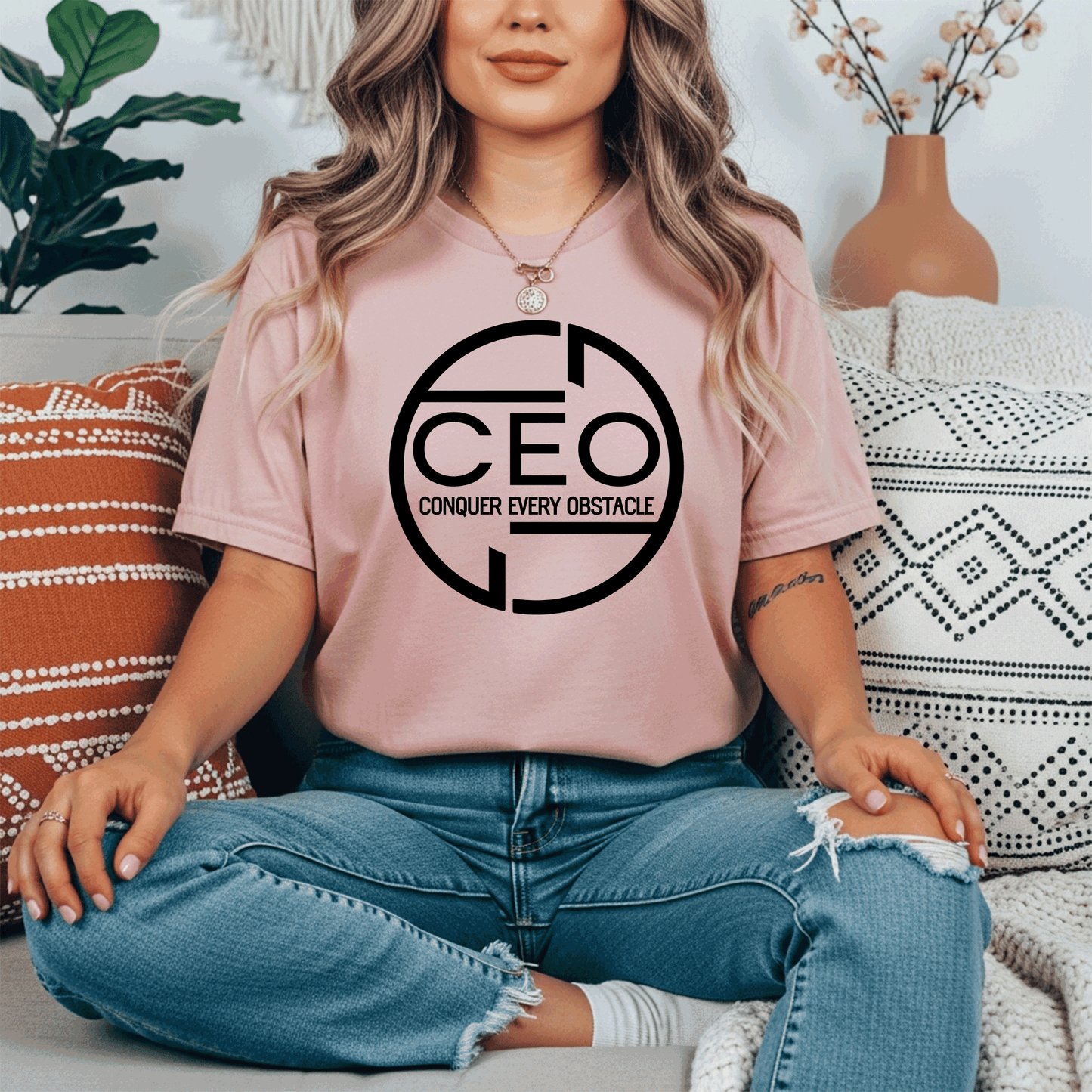 CEO Conquer Every Obstacle - Black design