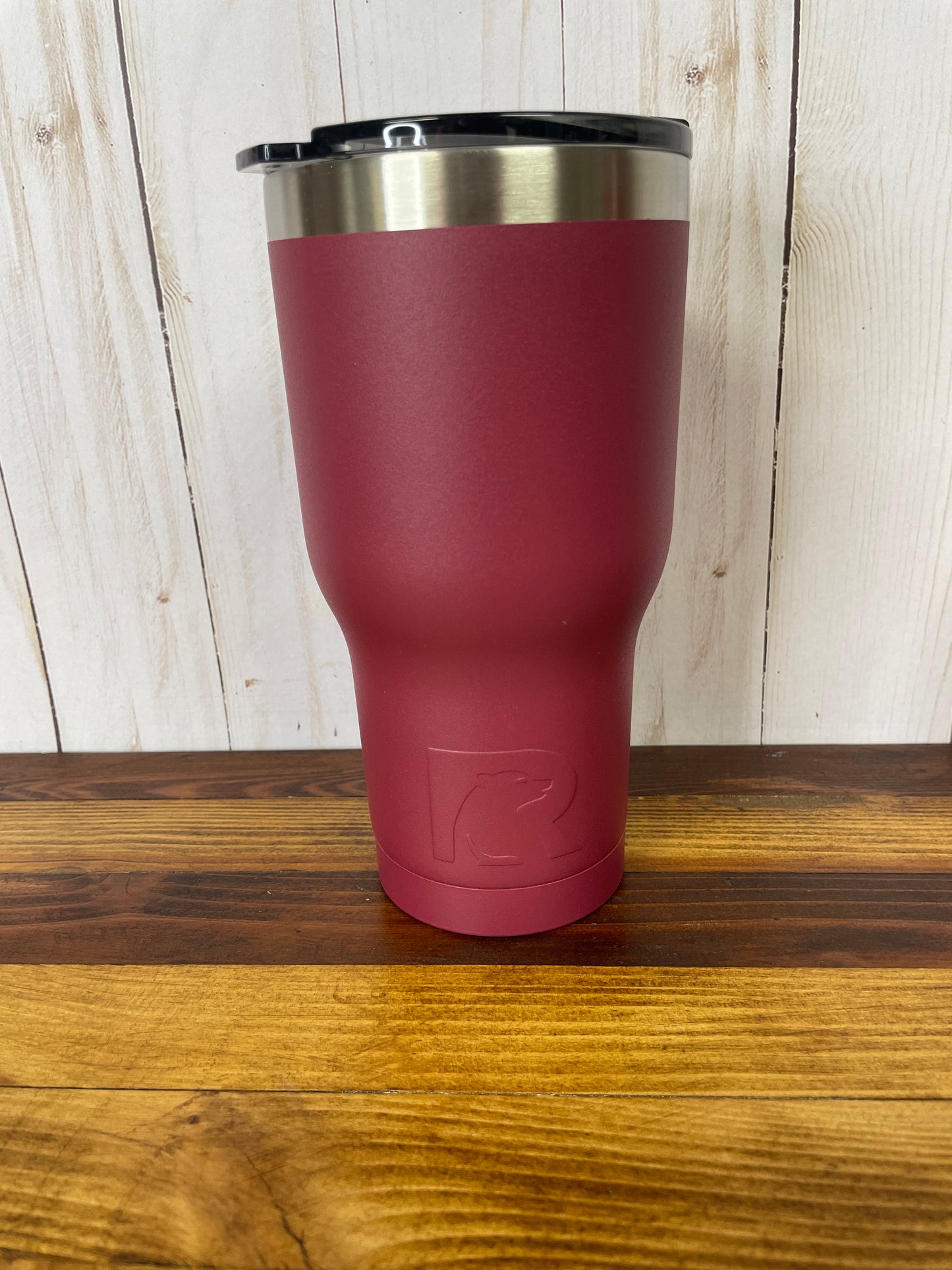 Custom Laser Engraved Tumbler - Burgundy 20oz.