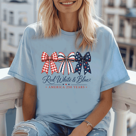 Red White & Blue Bows - design