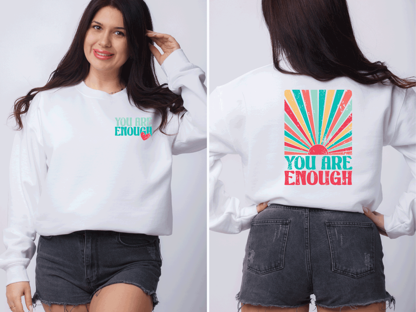 You Are Enough - distressed