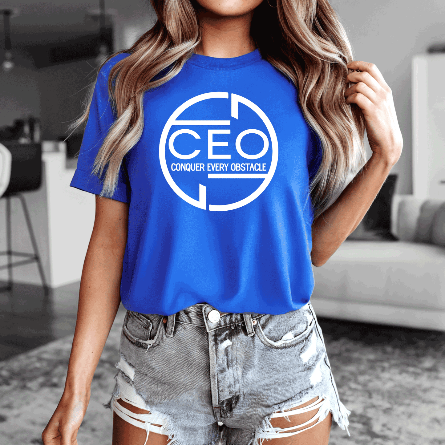 CEO Conquer Every Obstacle - White design