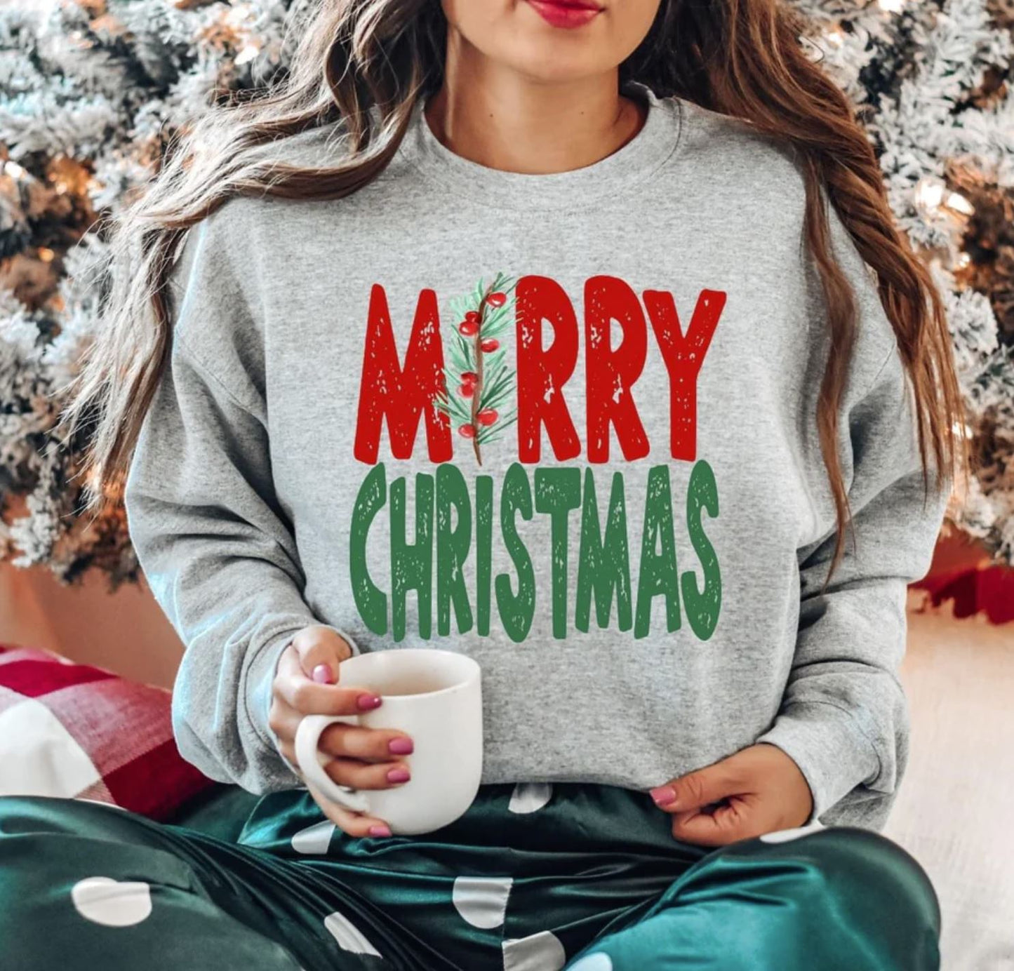 Merry Christmas pine Graphic Tee