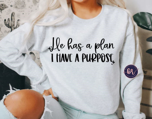 He Has A Plan I Have A Purpose Graphic Tee