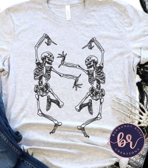 Skeletons Black Graphic Tee