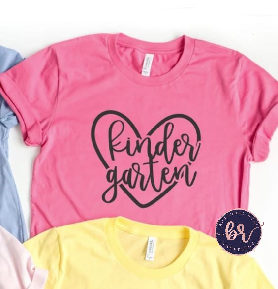 Kindergarten Heart Graphic Tee