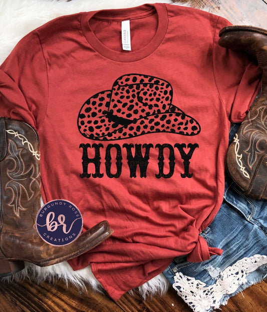 HOWDY Cowboy Hat Graphic Tee