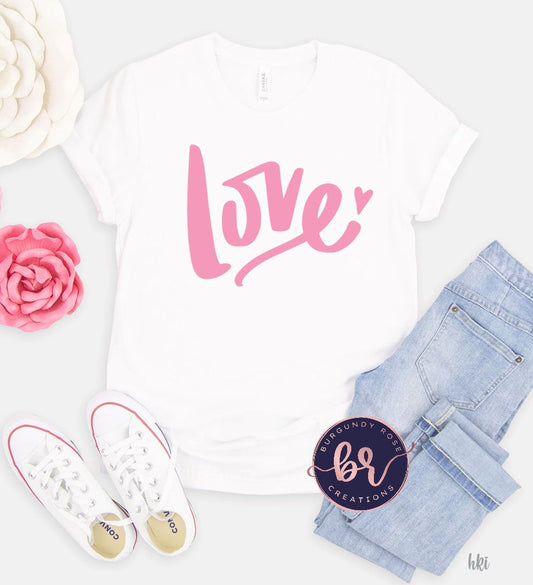 Love Pink Graphic Tee