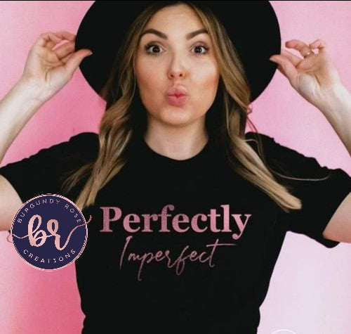 Perfectly Imperfect Pink Graphic Tee